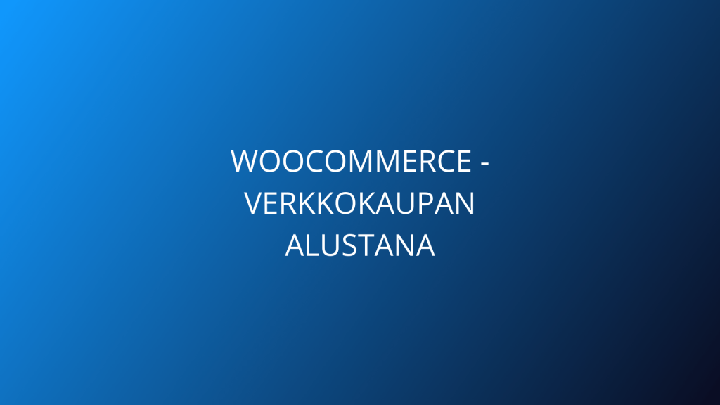 WooCommerce blogi